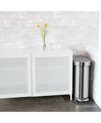 45 Liter Slim Kitchen Trash Can with Liner Pocket