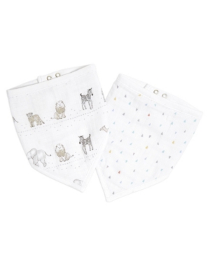 aden by aden + anais Essentials Cotton Muslin Baby Bandana Bib Sunshine Set of 2
