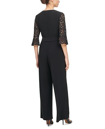 Jessica howard lace new arrivals jumpsuit