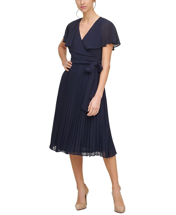 Macys pleated cheap dress