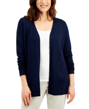 Karen Scott Open-Front Cardigan Created for Macy's