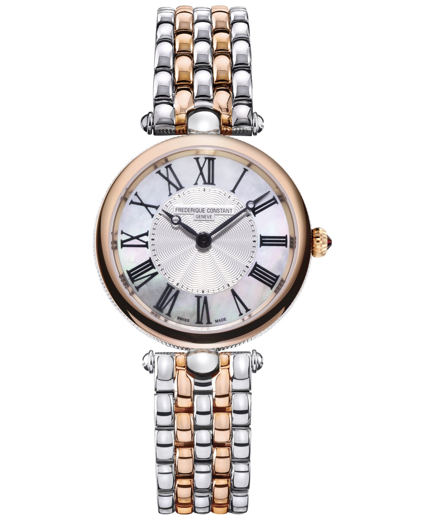 Женские часы Frederique Constant Swiss Art Deco Two-Tone Stainless Steel Bracelet Watch 30mm — фото 1