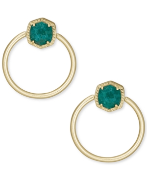 image of Kendra Scott Stone Doorknocker Drop Earrings