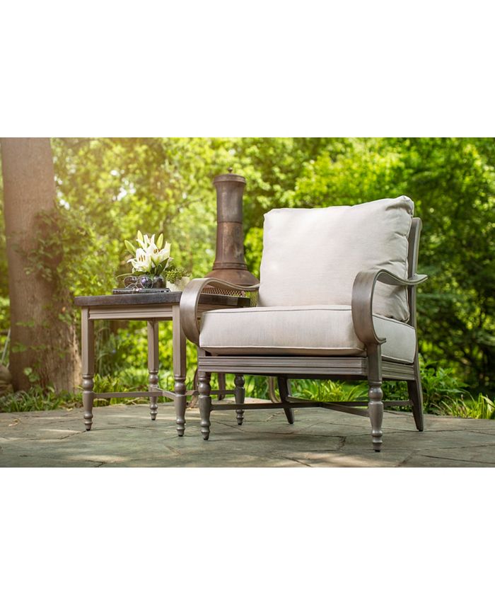 Furniture Winston Grayson Wicker Outdoor Lounge Chair with Outdoor