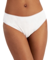Charter Club Everyday Cotton High-Cut Brief Underwear, Created for Macy's - Bright White