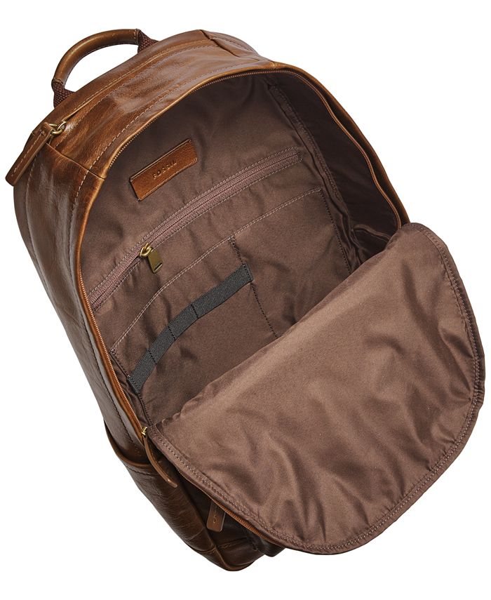 Fossil Men's Brown Buckner Backpack Macy's