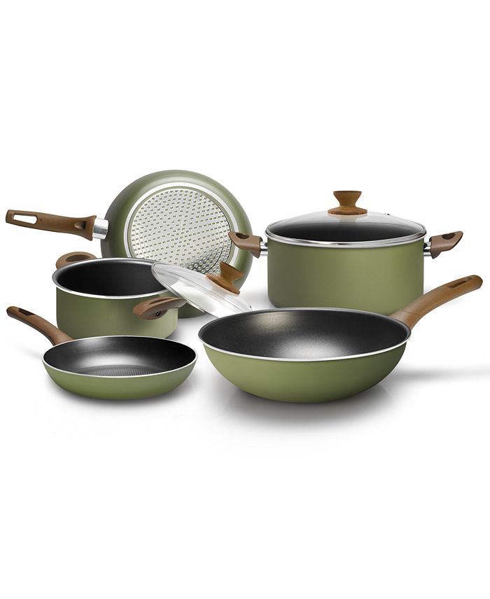 Lumenflon CLOSEOUT! ECO Aluminum 7-Pc. Cookware Set, Made in Italy - Macy's
