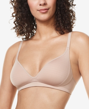 Warner's Women's No Side Effects Wire-free Contour Bra Rm3481a In Toasted Almond (nude 4)