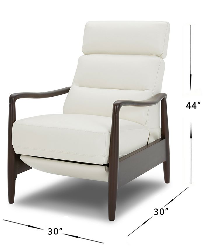 Furniture Jazlo Leather Push Back Recliner, Created for Macy's