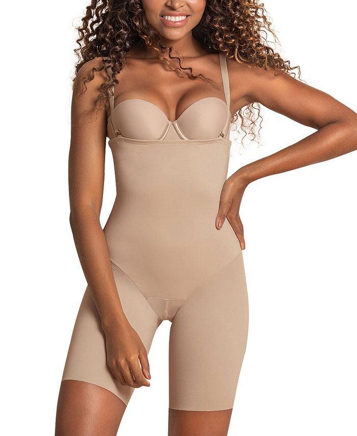 Body Beautiful Shapewear Women's Strapless Tummy Control Bodysuit with  Attachable Straps Seamless Shaper Under Dresses, Runs small in fit.  Consider buying One Size UP (Black, Small/Medium) at  Women's  Clothing store
