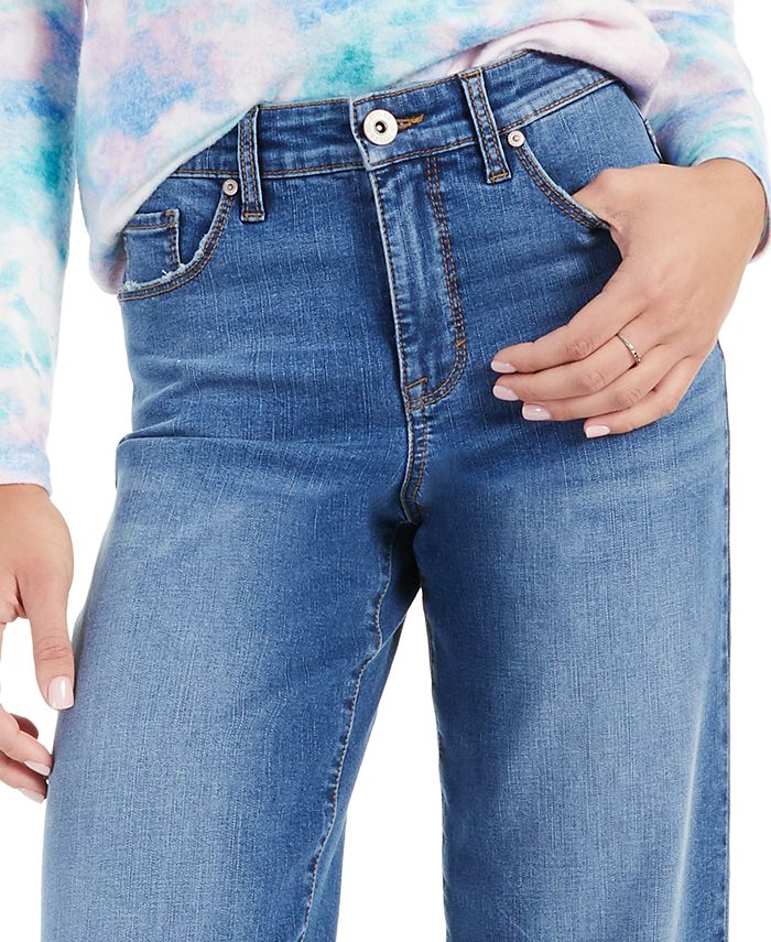 Style & Co WideLeg RawHem Cropped Jeans, Created for Macy's & Reviews