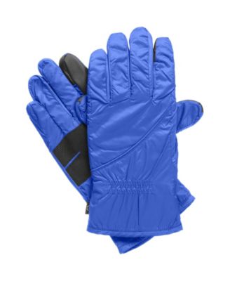 isotoner gloves blue