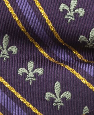 Men's Mardi Gras Stripe Bow Tie