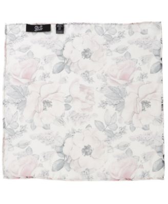 Men's Painted Floral Pocket Square