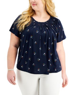 macys dressy tops plus size