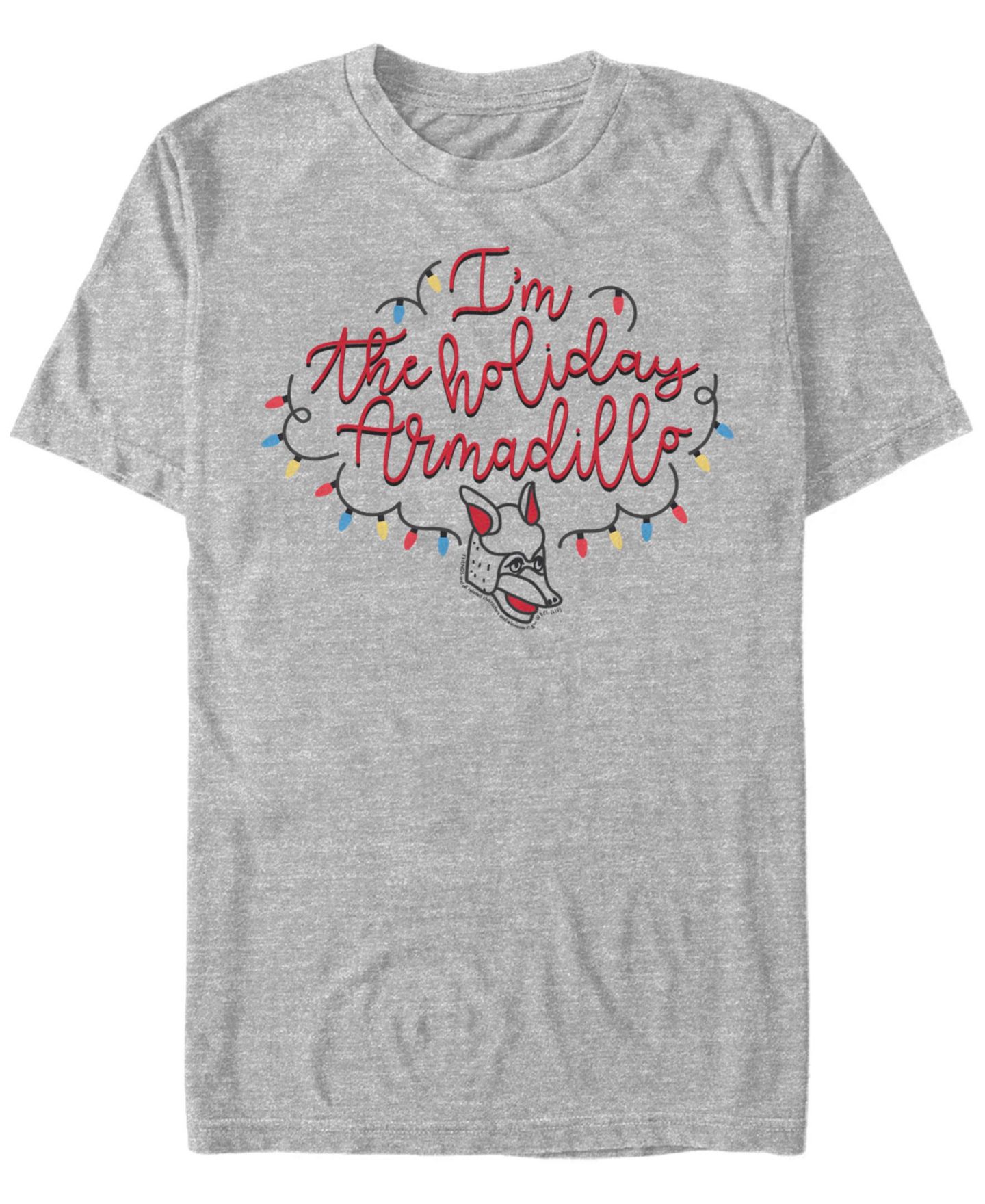 Мужская футболка Fifth Sun Friends Holiday Armadillo Short Sleeve, цвет: Меланжевый — фото 1