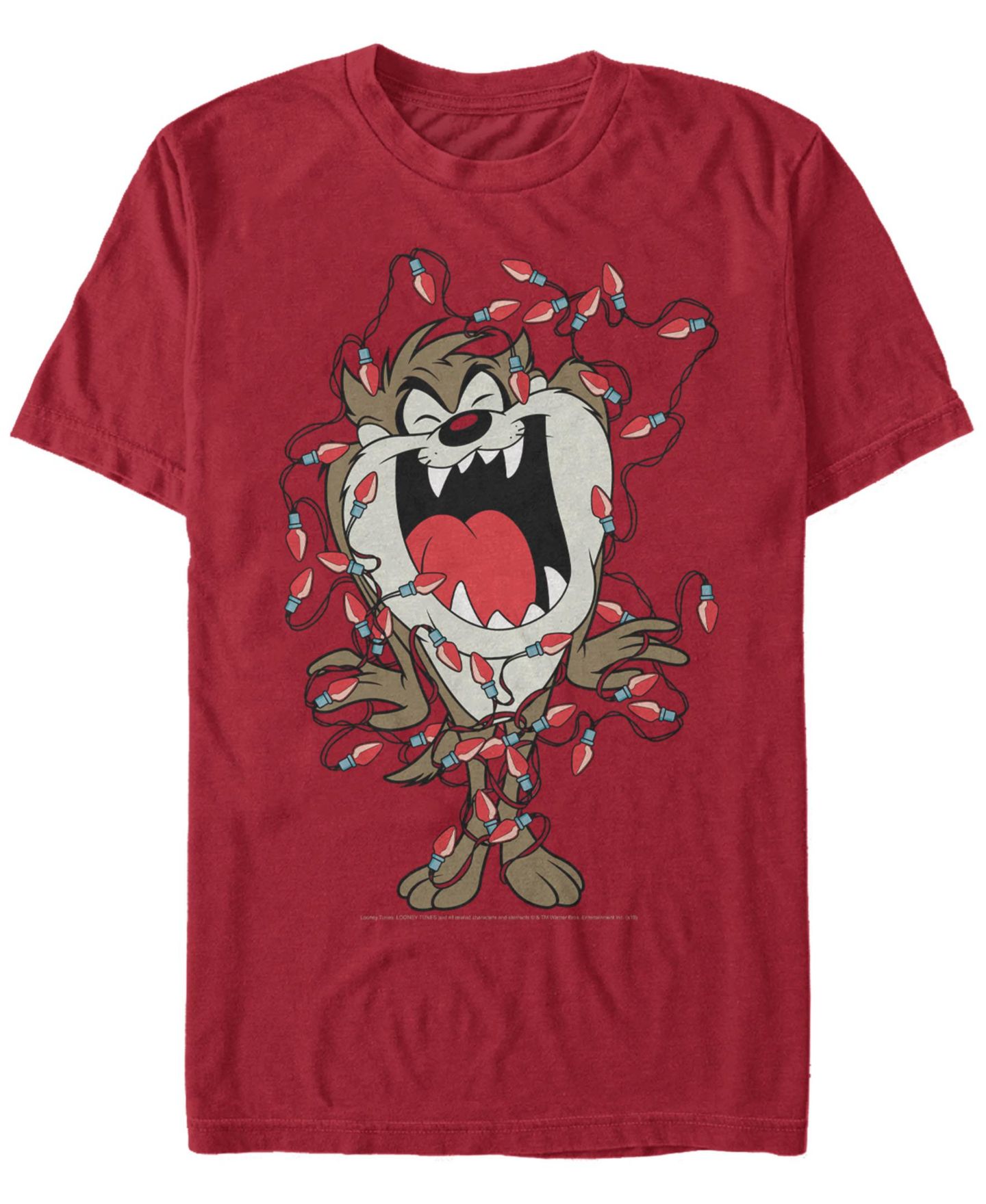 Мужская футболка Fifth Sun Looney Tunes Light Up Taz Short Sleeve, цвет: Красный — фото 1