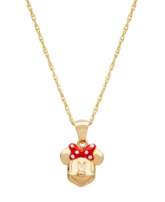 14k gold minnie mouse charm