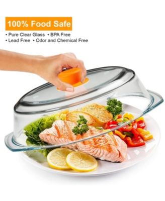 Microwave Tall Glass Plate Cover