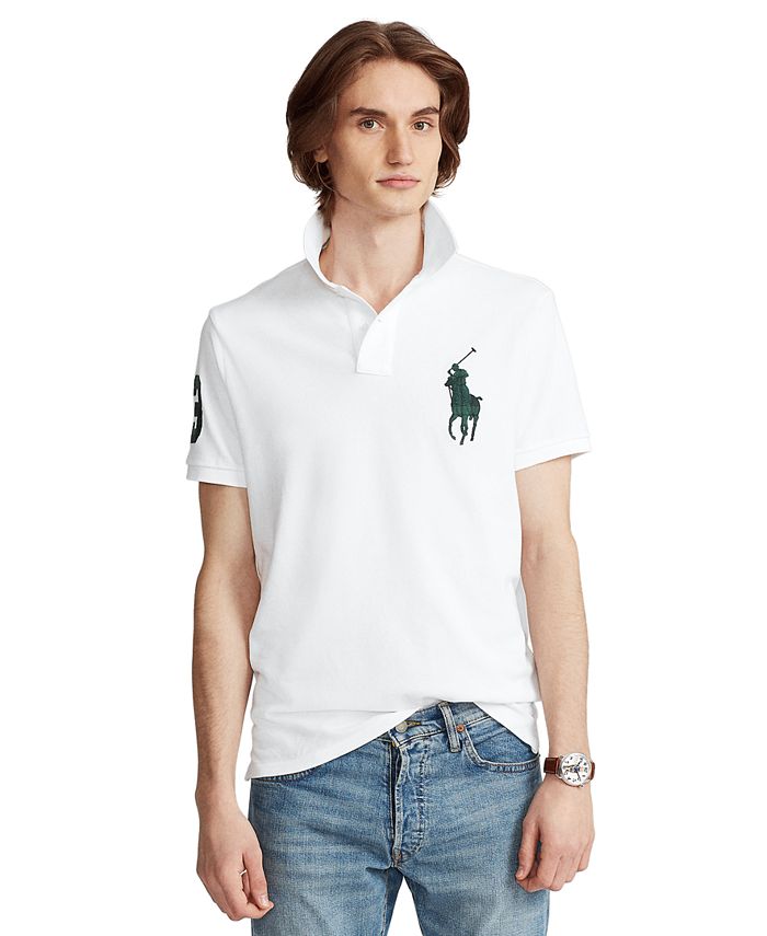 Polo Ralph Lauren Men's Custom Slim-Fit Mesh Polo Shirt - Macy's