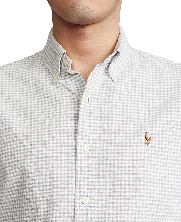 Polo Ralph Lauren Men's ClassicFit Gingham Oxford Shirt & Reviews Casual ButtonDown Shirts