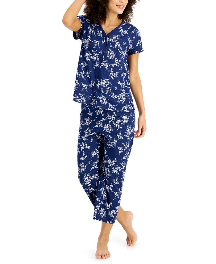 Charter Club Cotton Capri Pajama Set, Created for Macy's & Reviews ...