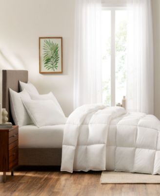 Serta Down Illusion Antimicrobial Down Alternative All Season Comforter ...