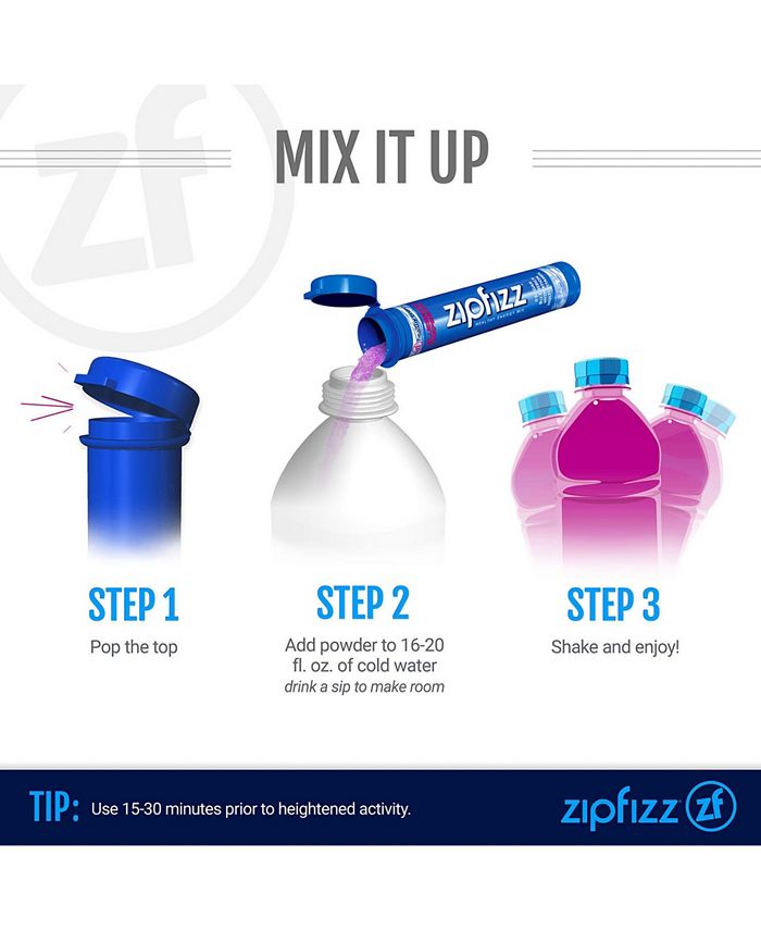 Zipfizz Blue Raspberry Energy Drink Mix, 20 Count Macy's