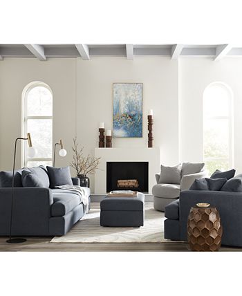 Furniture - Gympson Fabric Swivel Chair