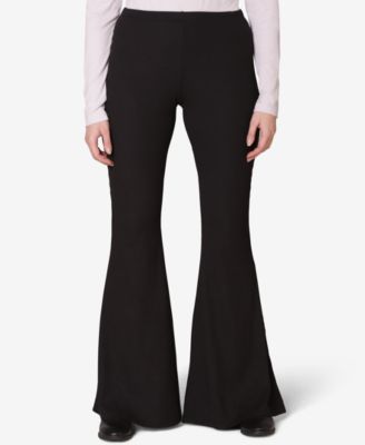 Polly & Esther - Juniors' Ribbed Flare-Leg Leggings