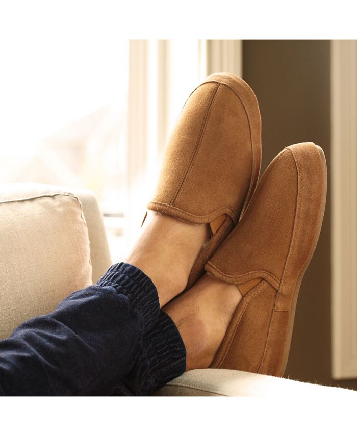 Macy's Acorn Men's Romeo Genuine Leather Slip On Slippers Macy's