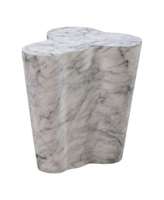Slab Marble Short Side Table