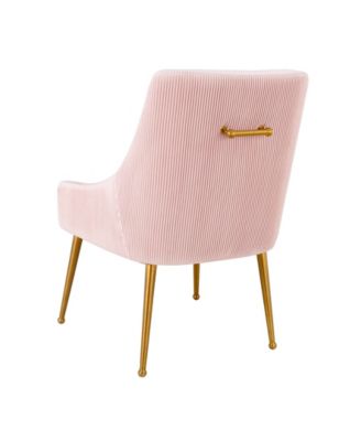 Beatrix Pleated Velvet Side Chair