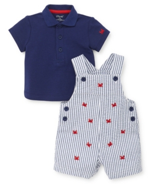 Baby Boys Crab Shortall Set