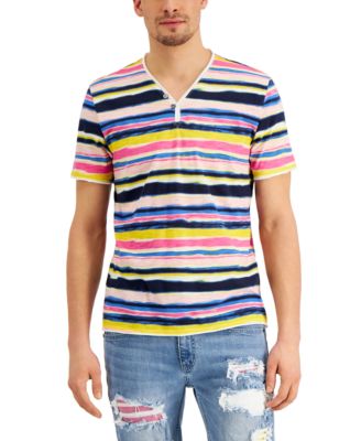 INC International Concepts - Men's Watercolor Stripe T-Shirt