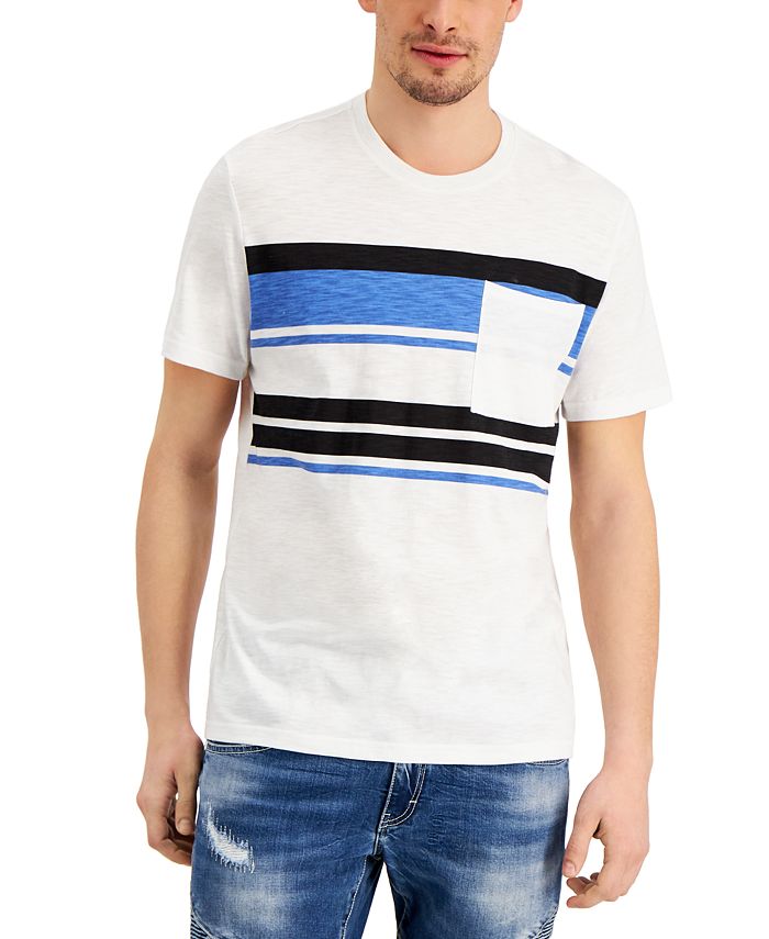 INC International Concepts Men's Stripe Pocket T-Shirt, Created for ...