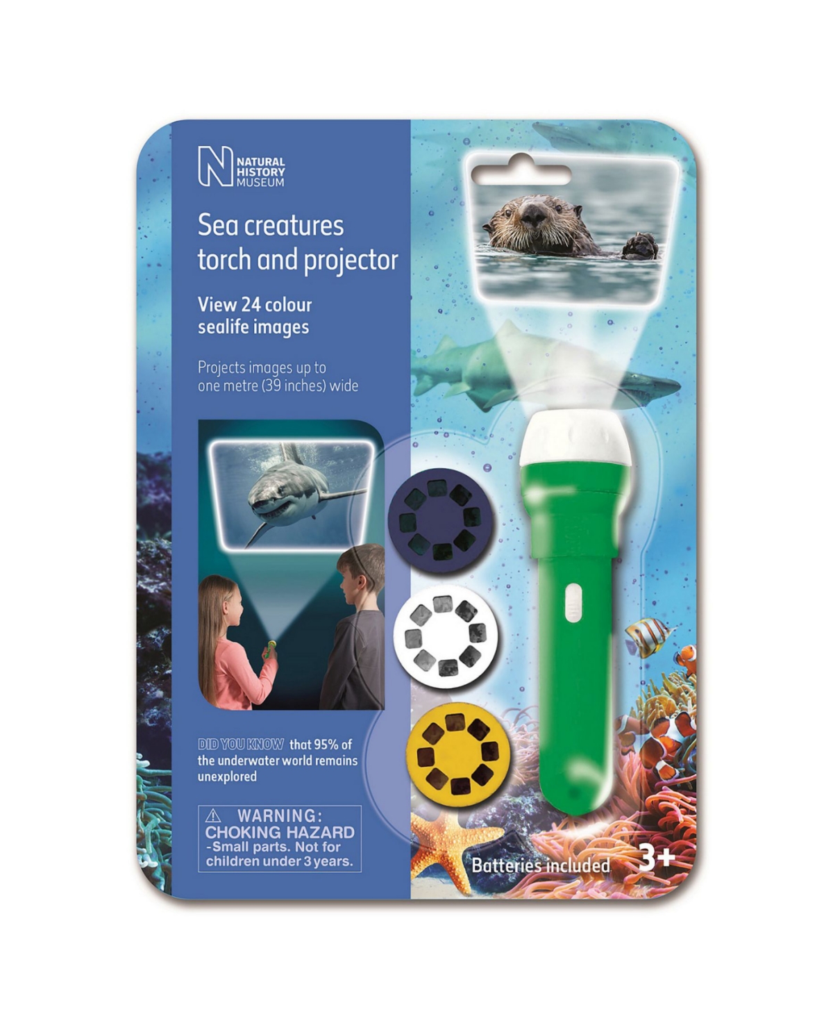 Redbox Natural History Museum Sea Creatures Flashlight And Projector In Multi