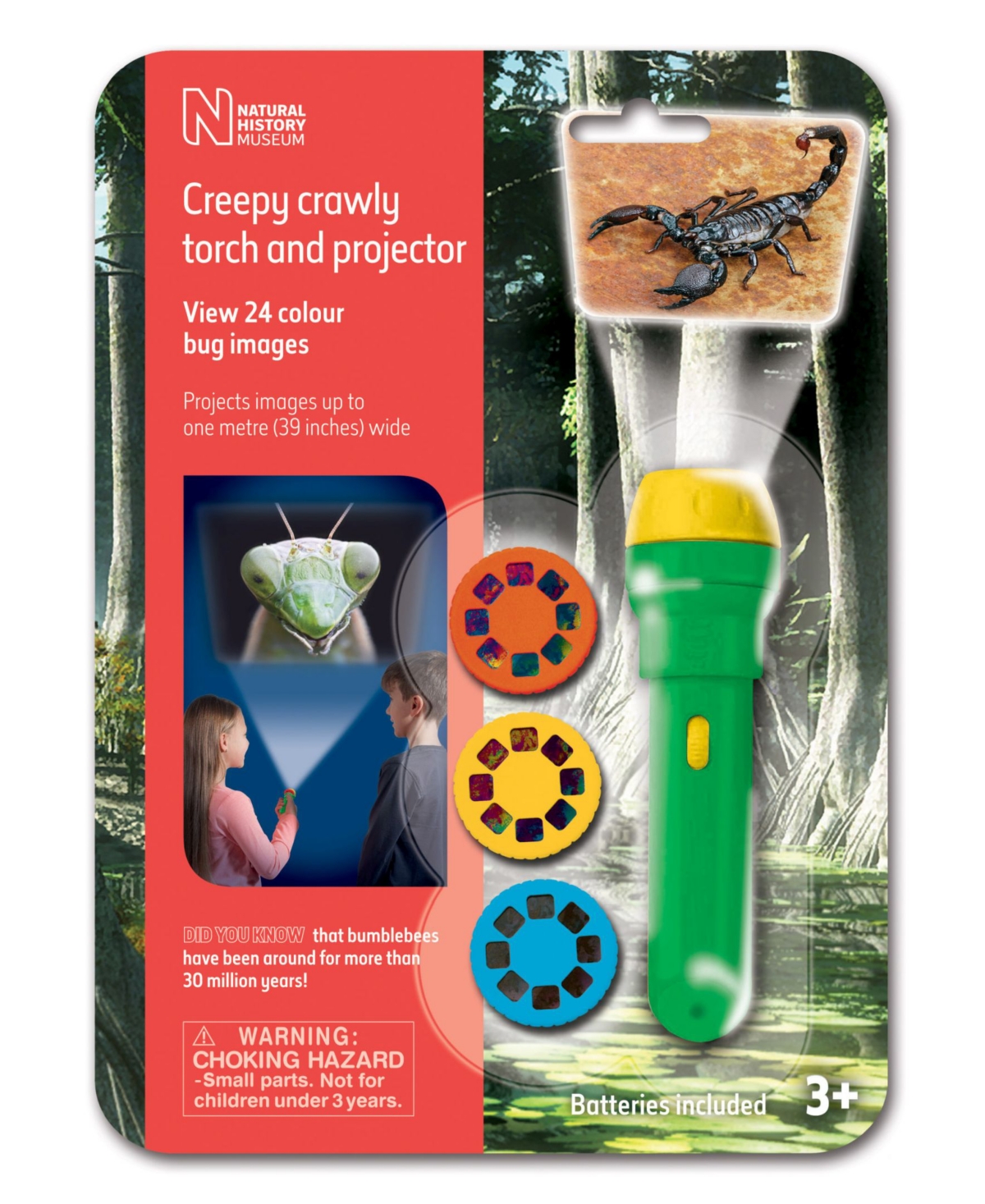 Redbox Natural History Museum Creepy Crawly Flashlight And Projector In Multi