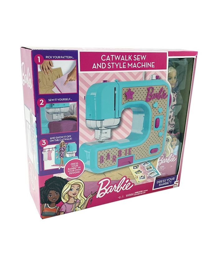 Barbie Catwalk Sew and Style Sewing Machine with Doll Macy's