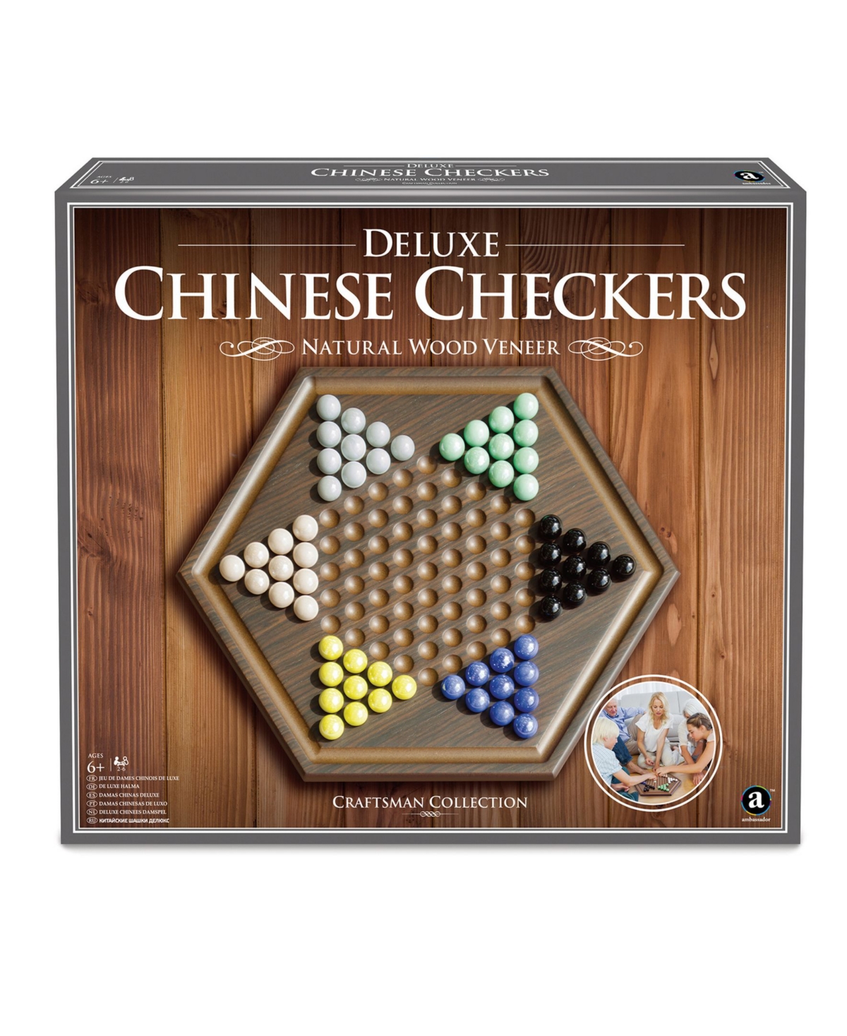 Masterpieces Puzzles Merchant Ambassador Craftsman Deluxe Chinese Checkers Game Set In Multi