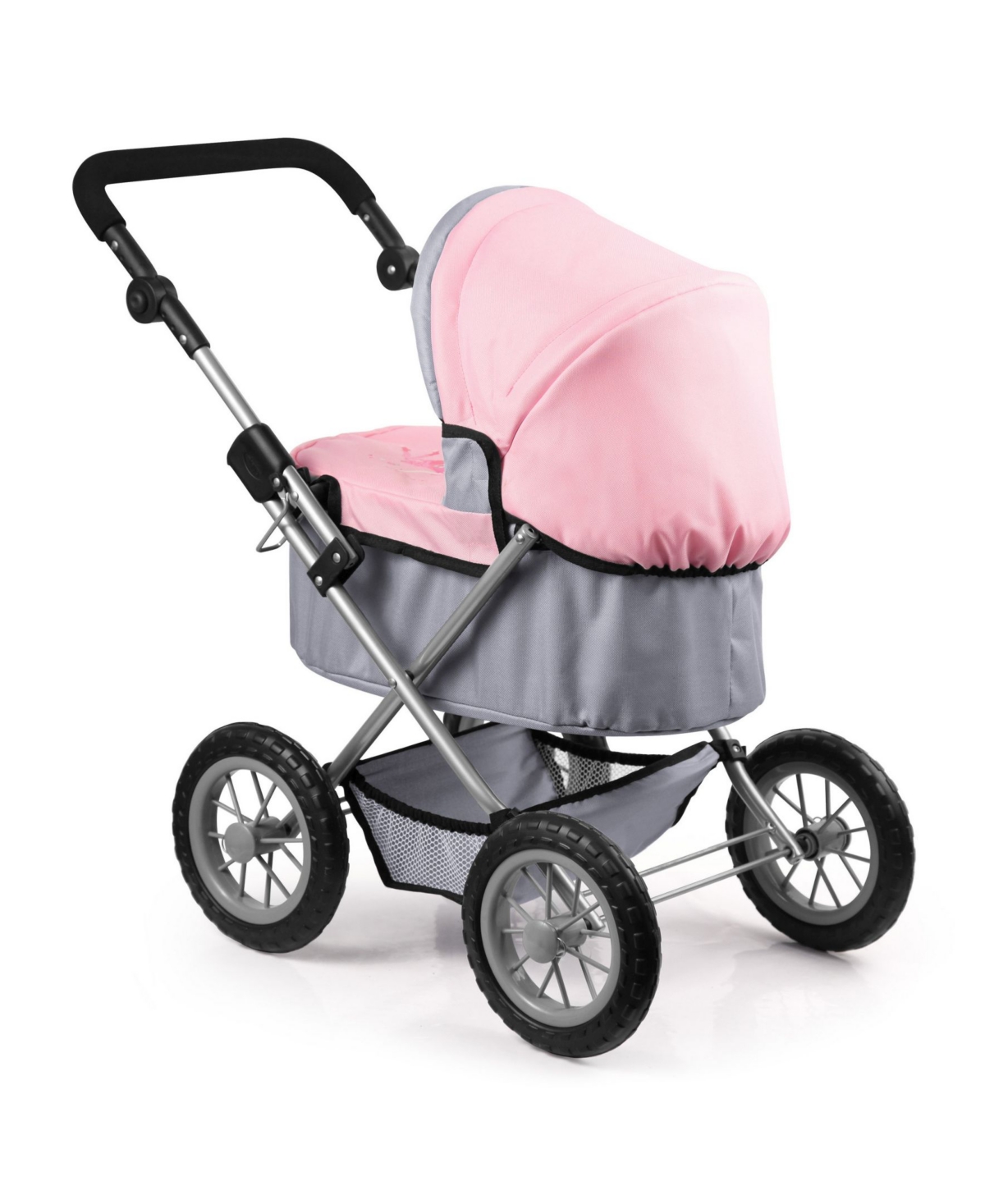 Redbox Trendy Pram Stroller For Toy Baby Dolls In Gray,pink