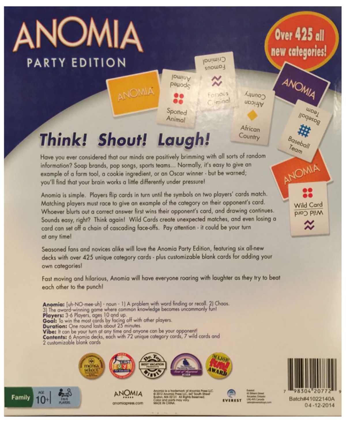 Shop Areyougame Anomia Party Edition Card Game In Open Miscellaneous