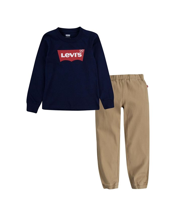 Levi's Little Boys 2 Piece T-shirt and Joggers Set & Reviews - Sets &  Outfits - Kids - Macy's