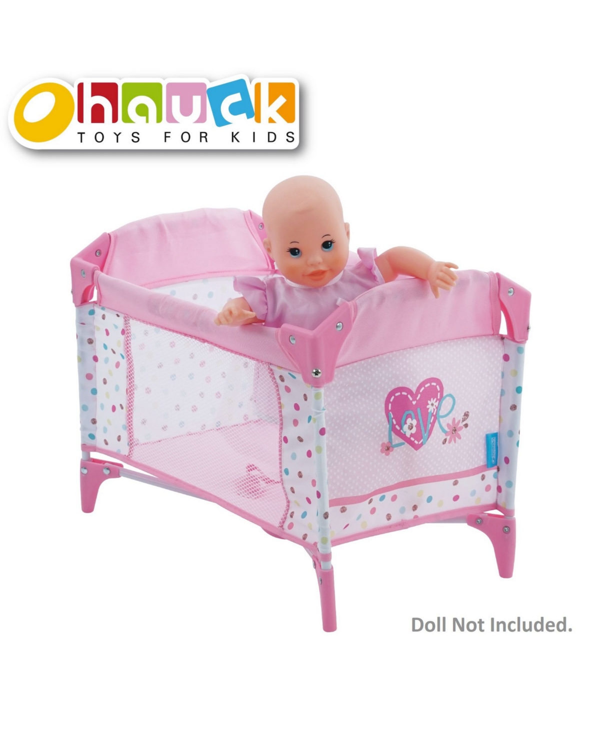 Redbox Love Heart Doll Play Yard Baby Doll Accessory In Pink