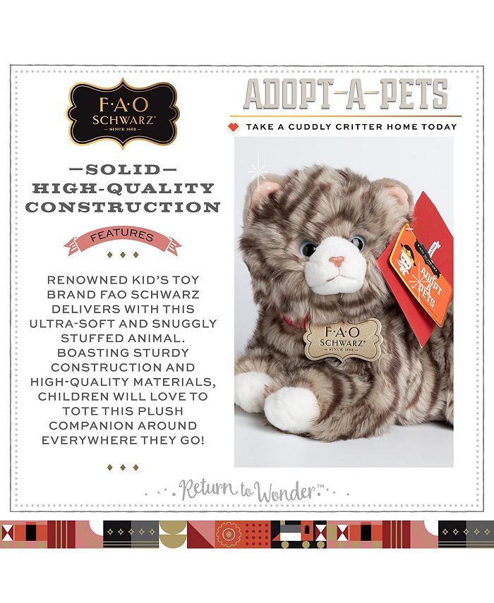 fao schwarz stuffed cat
