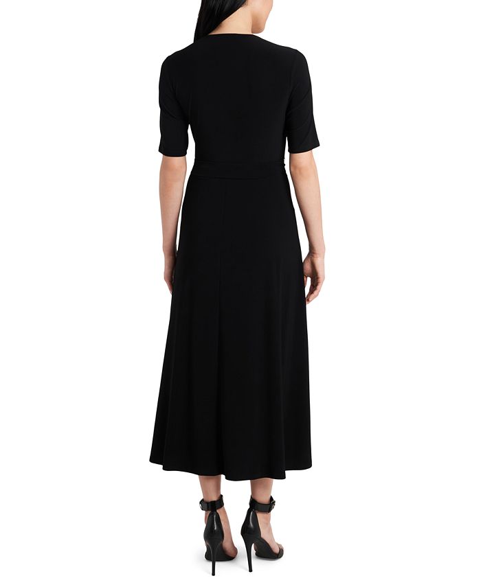 MSK Belted Jersey Midi Dress & Reviews - Dresses - Women - Macy's