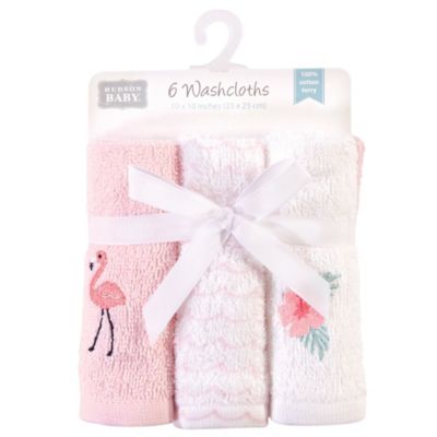 Girls 6Pk Woven Washcloths