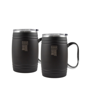 Robert Irvine by Cambridge Insulated Beer Mugs Set of 2