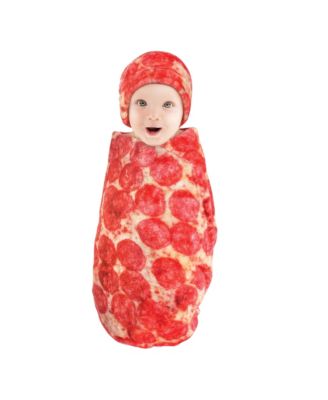 Plush Food Burrito or Pizza Blanket and Cap