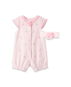 Little Me Baby Girls Bunny Romper Set 2 Piece